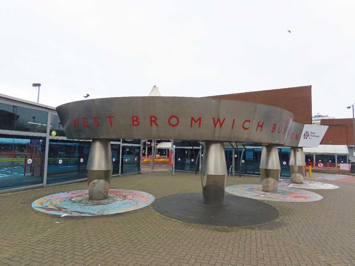 Anamorphic Portico at West Bromwich Bus Station